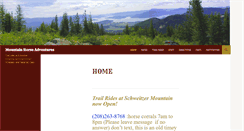 Desktop Screenshot of mountainhorseadventures.com