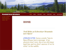 Tablet Screenshot of mountainhorseadventures.com